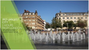 Piccadilly Gardens near New College Mancheter
