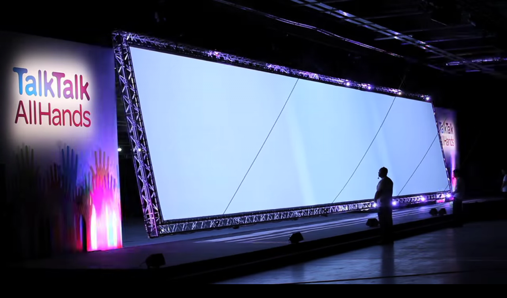 Talk Talk Event Video Screen opening