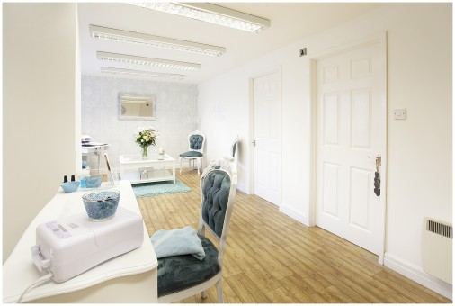 Inside All Eyes On You beauty salon in Cheadle, Cheshire